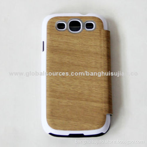 2014 S-view Wooden Case for Samsung Galaxy S3 with Stand